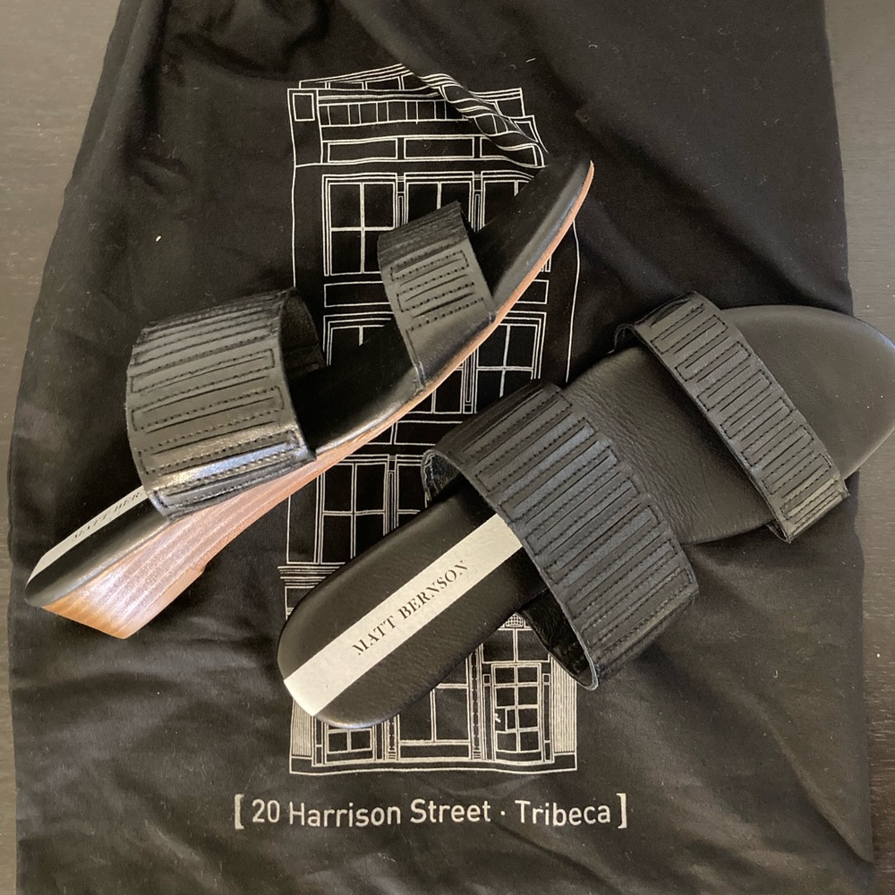 Matt Bernson Merit Demi Wedge Slides - image 3